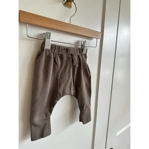 Kate Quinn Organic Cotton Brown Panda Pants Joggers - 3-6 Mo